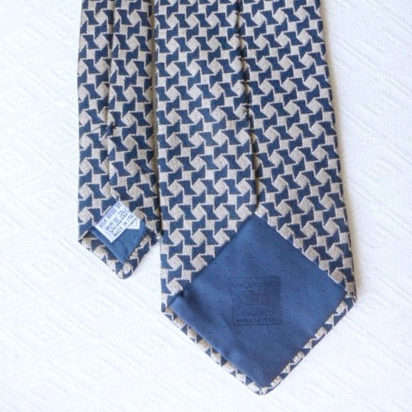 Valentino Garavani Multi Silk Striped Jacquard Tie | Harrods US Valentino black tan geometric silk tie italy houndstooth